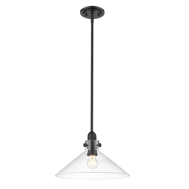 Acclaim Lighting IN20080BK One Light Pendant, Matte Black