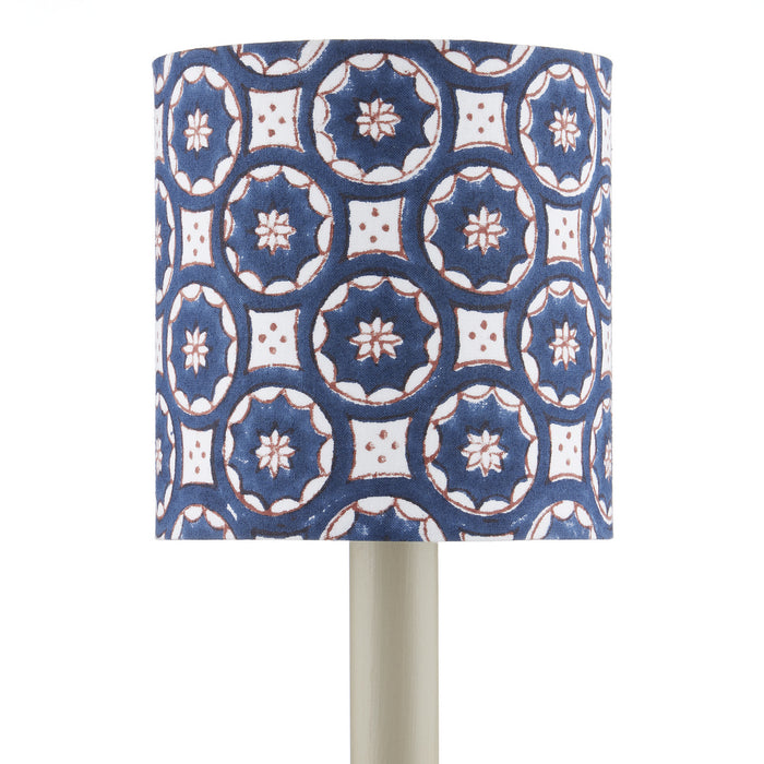 Currey and Company 0900-0008 Chandelier Shade, Navy/White/Red