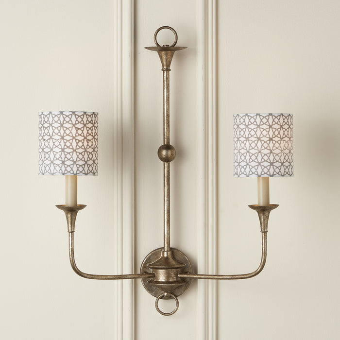 Currey and Company 0900-0010 Chandelier Shade, Natural/Gray
