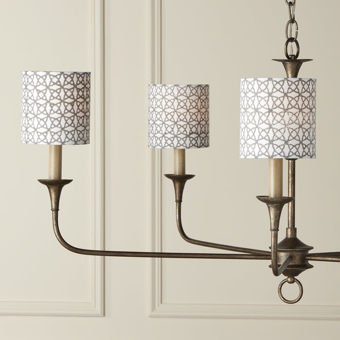 Currey and Company 0900-0010 Chandelier Shade, Natural/Gray