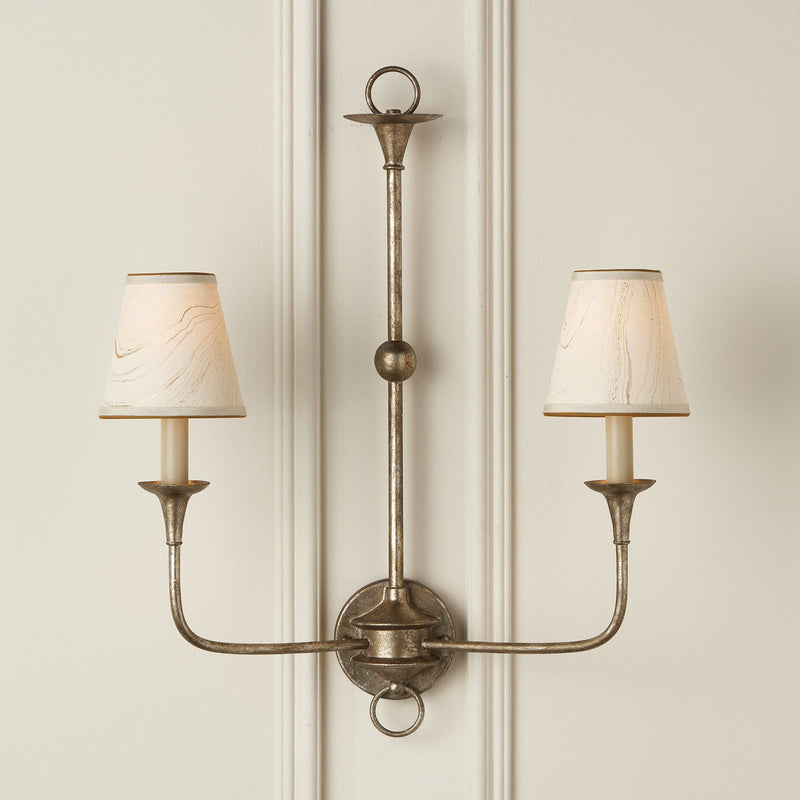 Currey and Company 0900-0015 Chandelier Shade, Cream/Gold