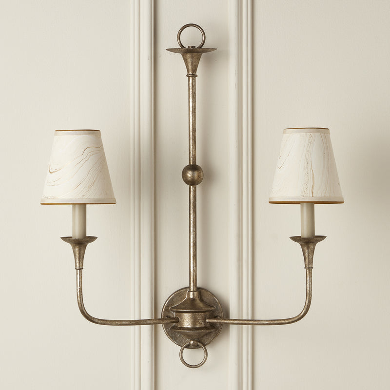 Currey and Company 0900-0015 Chandelier Shade, Cream/Gold