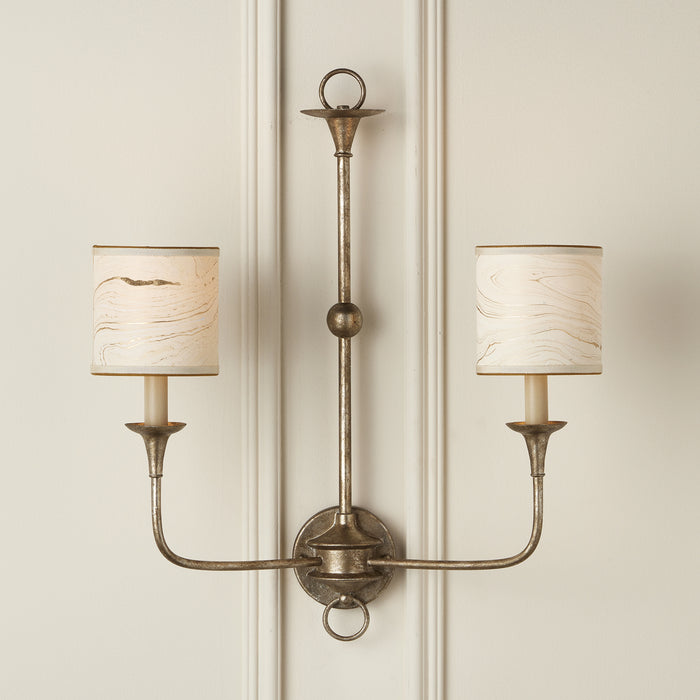 Currey and Company 0900-0016 Chandelier Shade, Cream/Gold