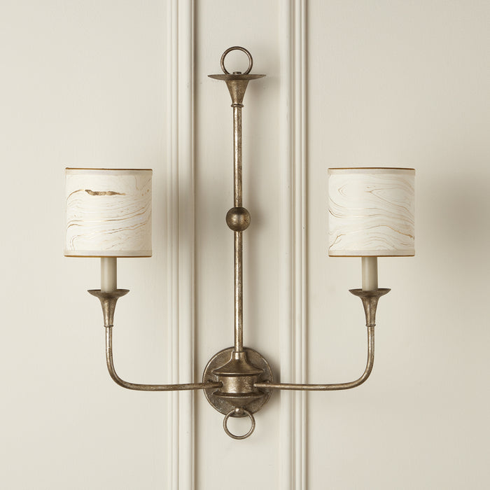 Currey and Company 0900-0016 Chandelier Shade, Cream/Gold