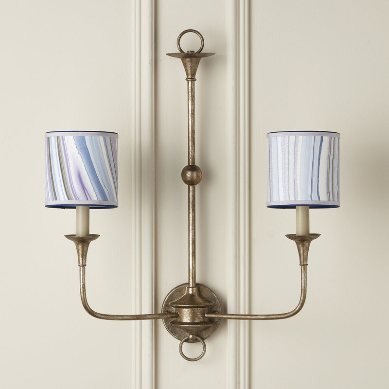 Currey and Company 0900-0018 Chandelier Shade, Lilac/Blue Agate