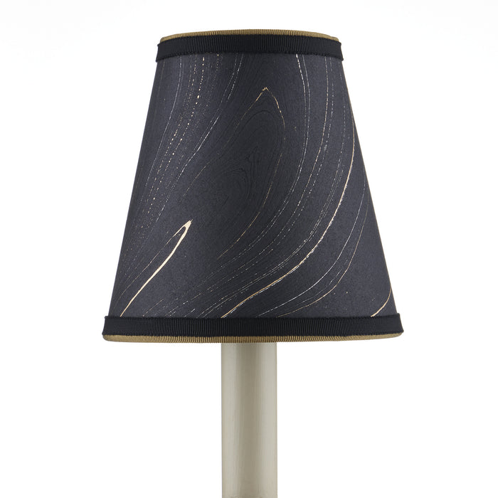 Currey and Company 0900-0019 Chandelier Shade, Black/Gold/Silver