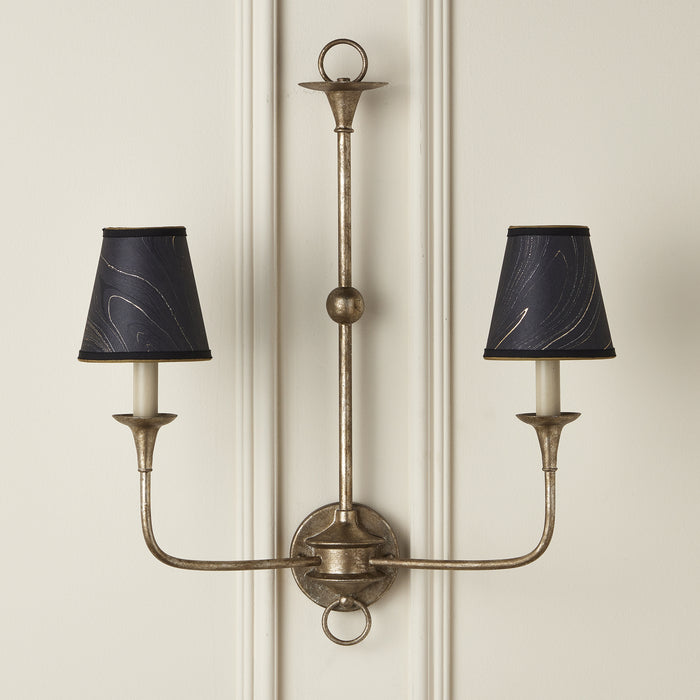 Currey and Company 0900-0019 Chandelier Shade, Black/Gold/Silver