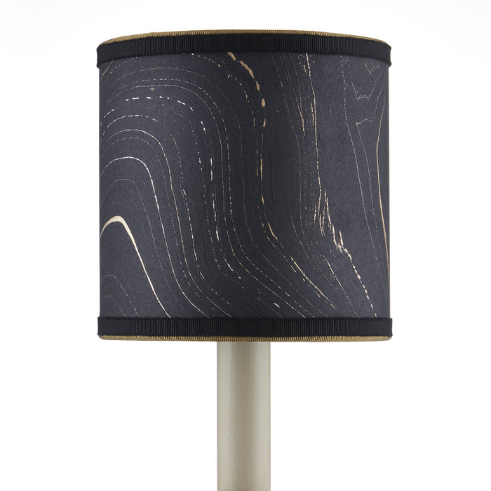 Currey and Company 0900-0020 Chandelier Shade, Black/Gold/Silver