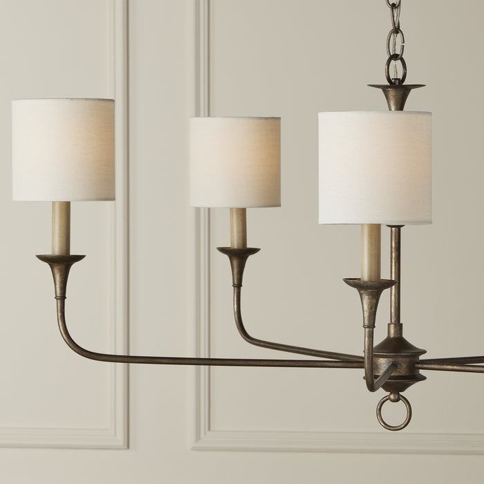 Currey and Company 0900-0023 Chandelier Shade, Off-White