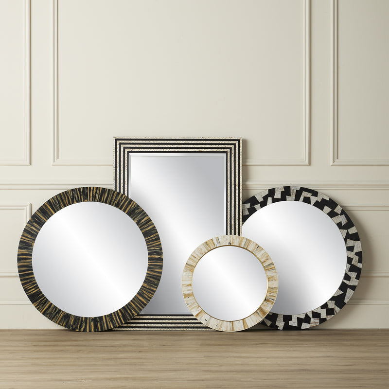 Currey and Company 1000-0121 Mirror, Cream/Brass/Mirror