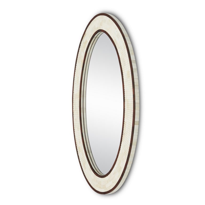 Currey and Company 1000-0125 Mirror, Natural/Dark Walnut/Mirror