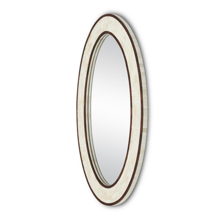 Currey and Company 1000-0125 Mirror, Natural/Dark Walnut/Mirror