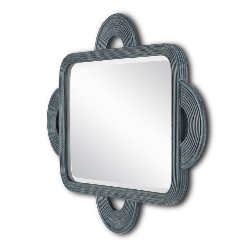 Currey and Company 1000-0126 Mirror, Vintage Navy/Mirror
