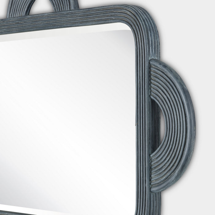 Currey and Company 1000-0126 Mirror, Vintage Navy/Mirror
