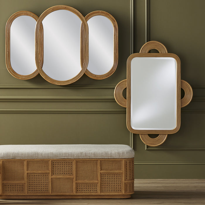 Currey and Company 1000-0128 Mirror, Arurog/Khaki/Mirror