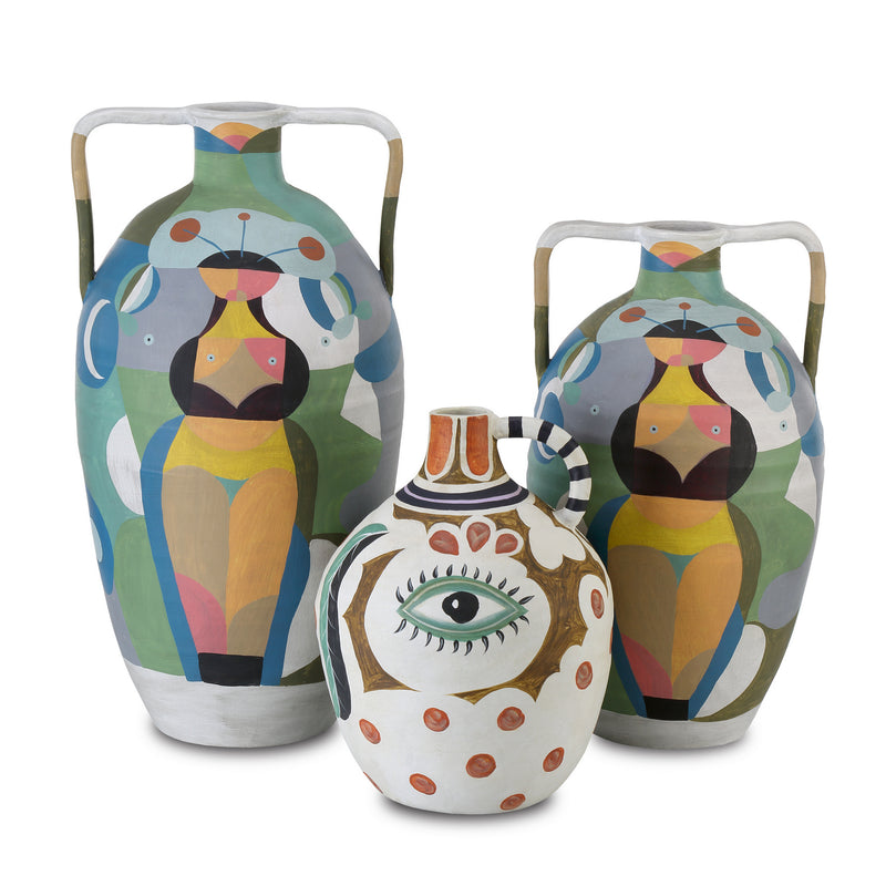 Currey and Company 1200-0615 Vase, Multicolor