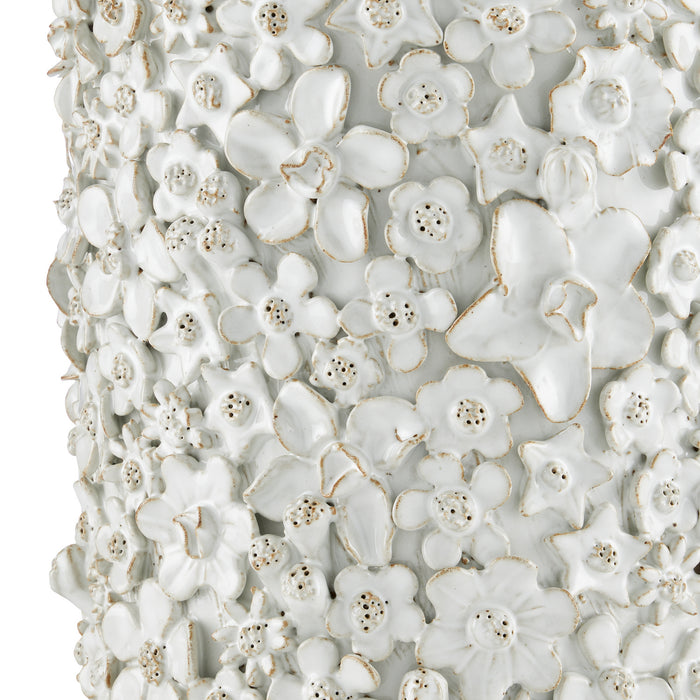 Currey and Company 1200-0627 Cachepot, White