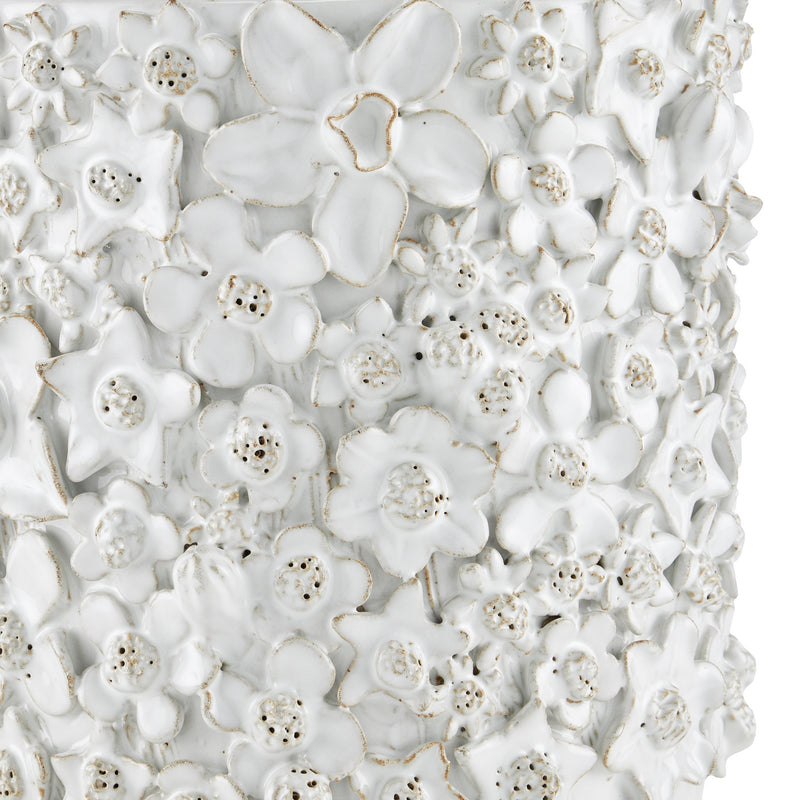 Currey and Company 1200-0628 Cachepot, White