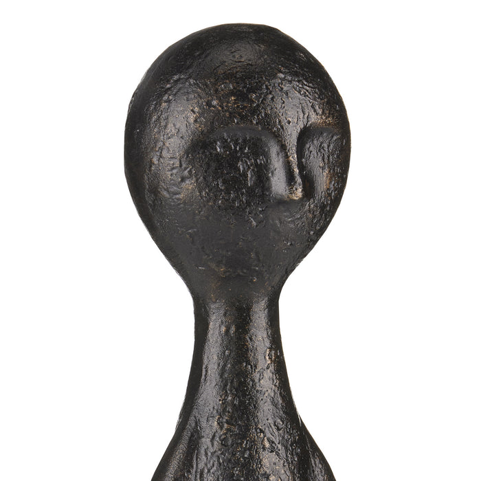 Currey and Company 1200-0644 Figure Set of 3, Bronze