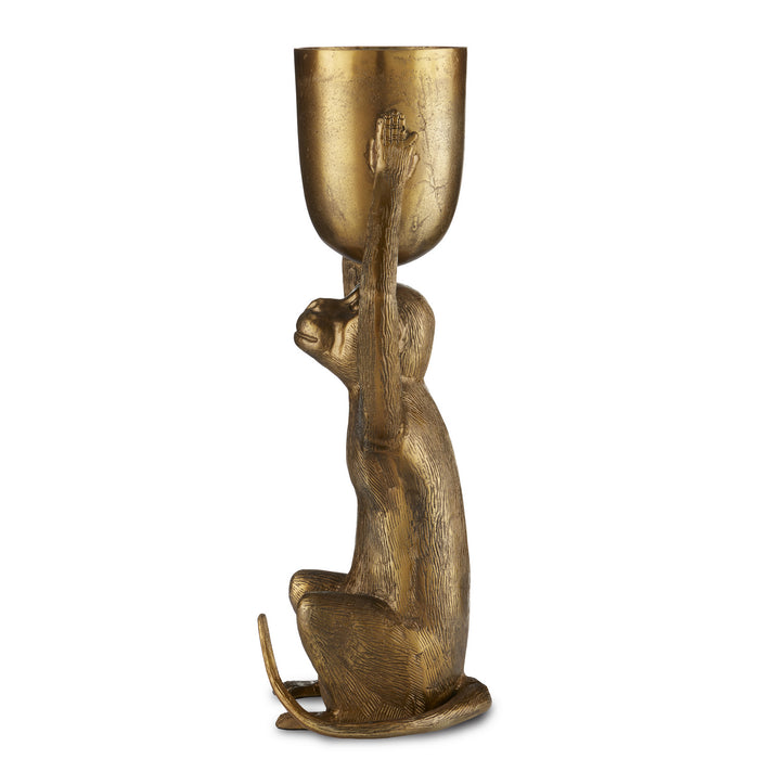 Currey and Company 1200-0645 Planter, Antique Gold
