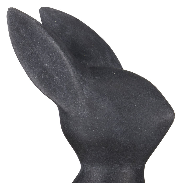 Currey and Company 1200-0655 Rabbit, Black