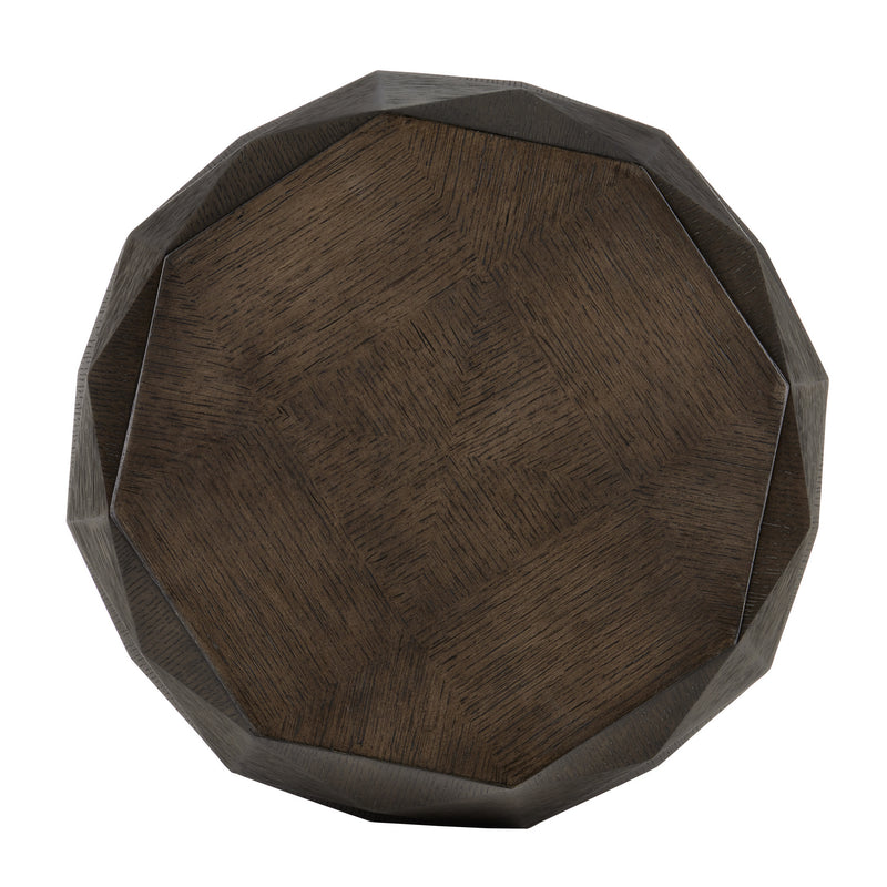 Currey and Company 3000-0224 Accent Table, Dove Gray/Polished Brass