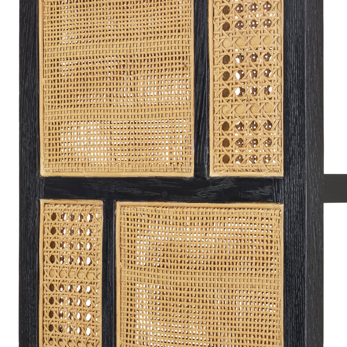 Currey and Company 3000-0229 Etagere, Natural/Black