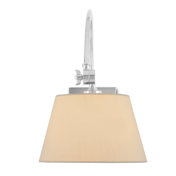 Currey and Company 5000-0210 One Light Wall Sconce, Polished Nickel