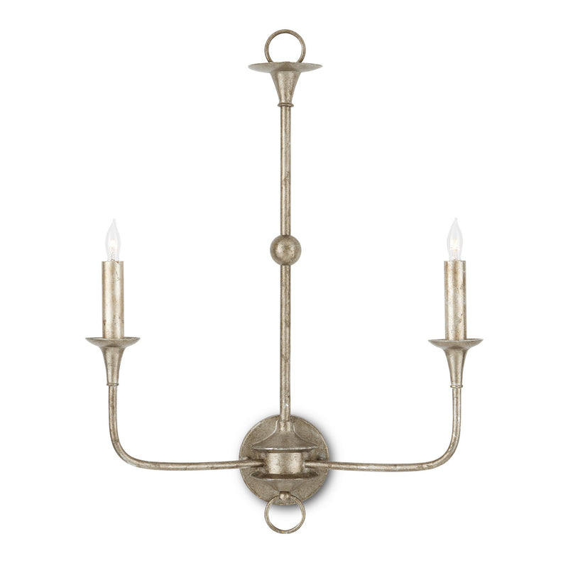 Currey and Company 5000-0216 Two Light Wall Sconce, Pyrite Bronze