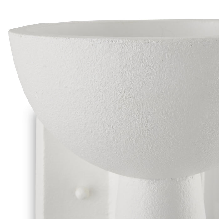 Currey and Company 5000-0221 One Light Wall Sconce, Textured White