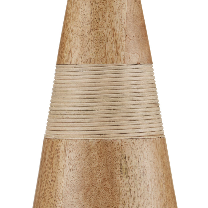 Currey and Company 6000-0828 One Light Table Lamp, Natural/Brass