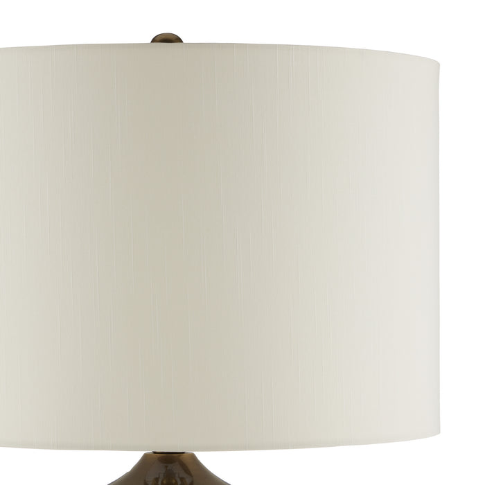 Currey and Company 6000-0841 One Light Table Lamp, Blue/Antique Brass