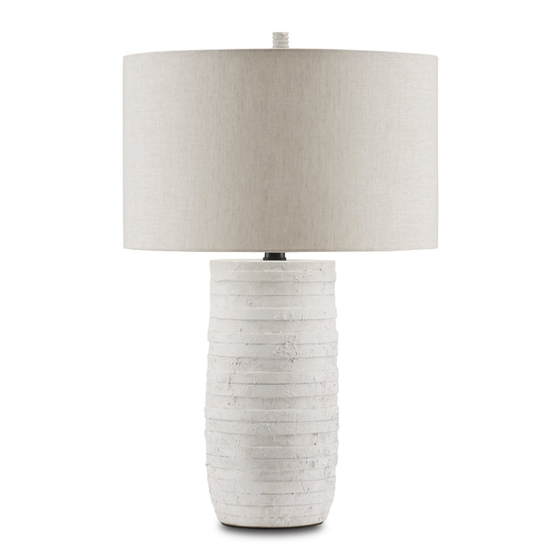 Currey and Company 6000-0849 One Light Table Lamp, White