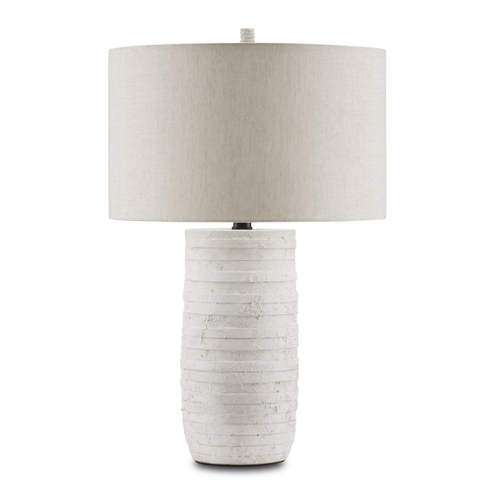 Currey and Company 6000-0849 One Light Table Lamp, White