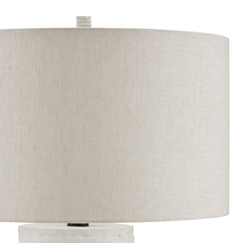 Currey and Company 6000-0849 One Light Table Lamp, White