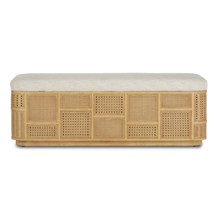 Currey and Company 7000-0662 Bench, Sea Sand