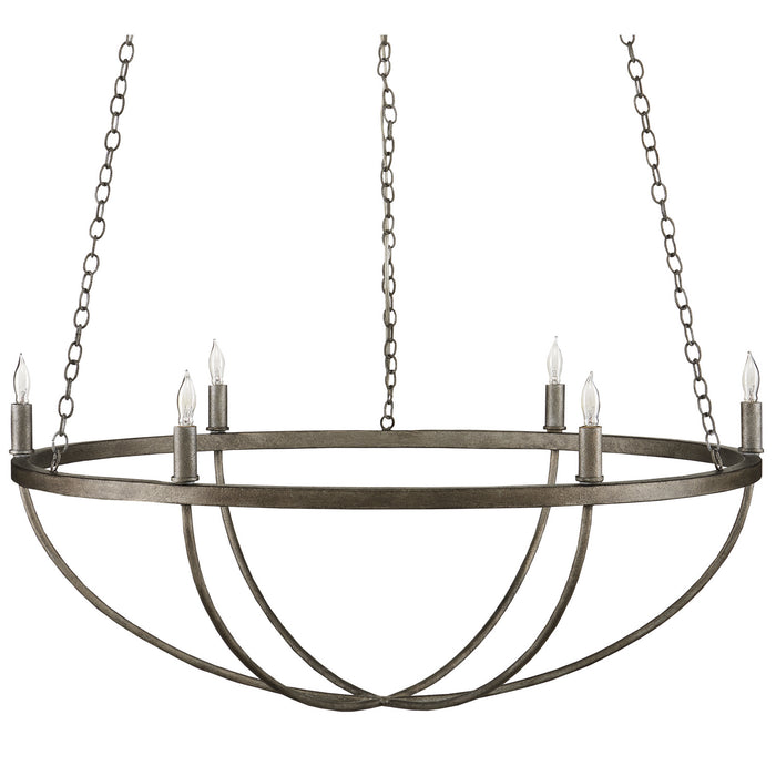 Currey and Company 9000-0942 Six Light Chandelier, Light MolÃ©
