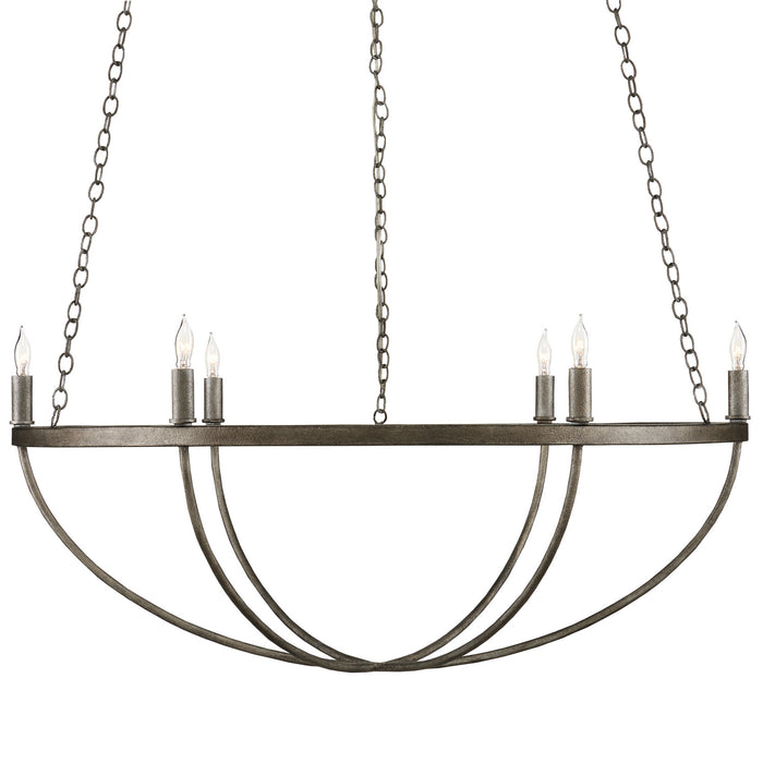 Currey and Company 9000-0942 Six Light Chandelier, Light MolÃ©