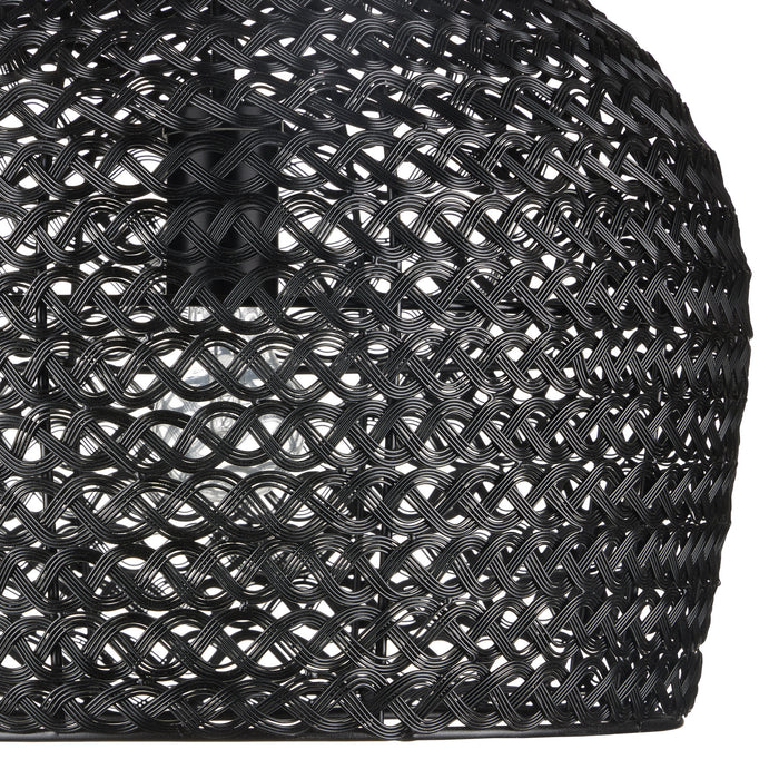 Currey and Company 9000-0960 One Light Pendant, Satin Black