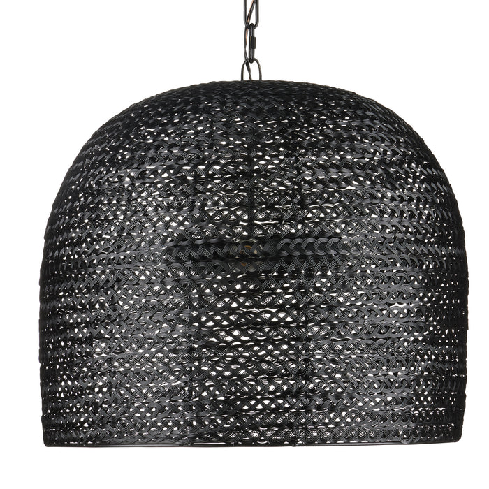 Currey and Company 9000-0961 Three Light Pendant, Satin Black