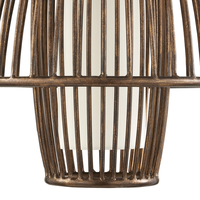 Currey and Company 9000-0964 Two Light Chandelier, Cupertino/Off-White