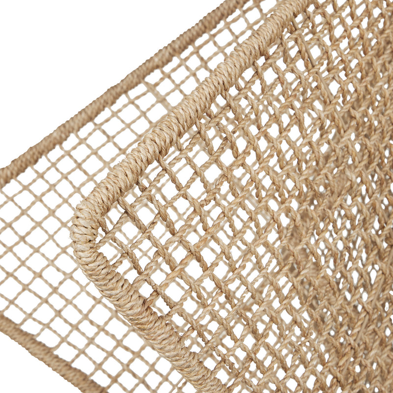 Currey and Company 9000-0965 Three Light Chandelier, Natural Rope/Hiroshi Gray