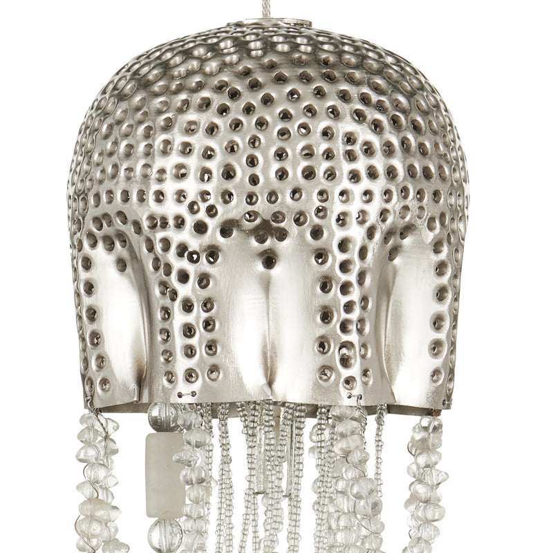 Currey and Company 9000-1031 30 Light Pendant, Nickel
