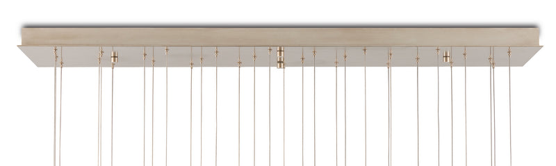 Currey and Company 9000-1031 30 Light Pendant, Nickel