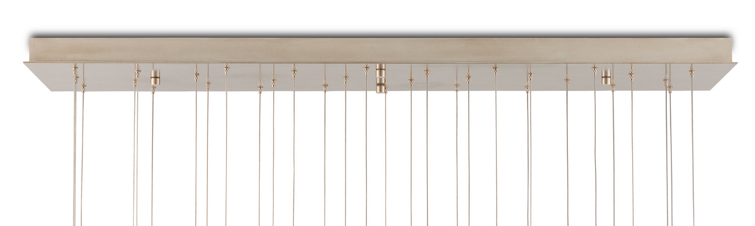 Currey and Company 9000-1031 30 Light Pendant, Nickel