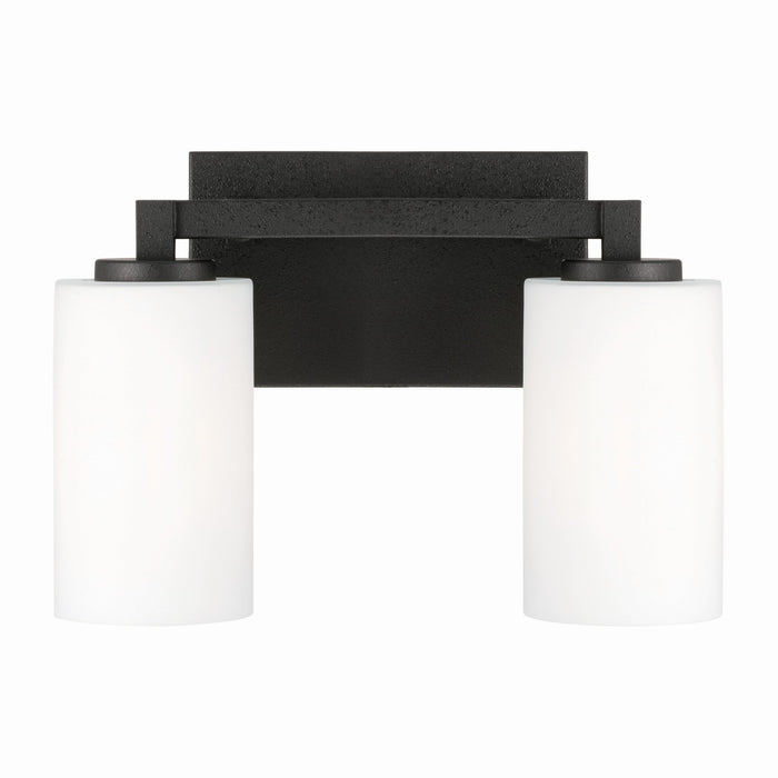Capital Lighting 119821BI-545 Two Light Vanity, Black Iron