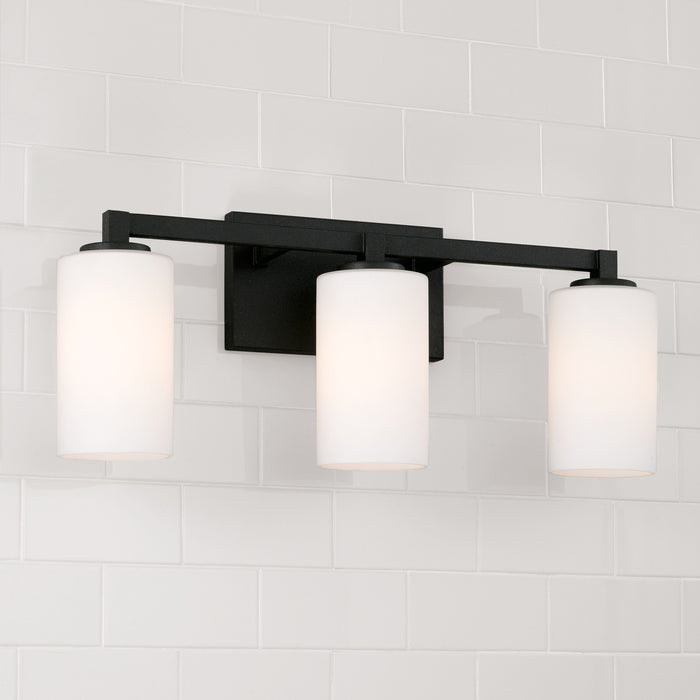 Capital Lighting 119831BI-545 Three Light Vanity, Black Iron