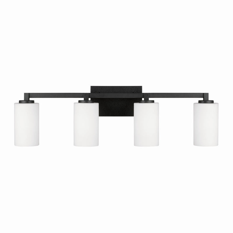 Capital Lighting 119841BI-545 Four Light Vanity, Black Iron