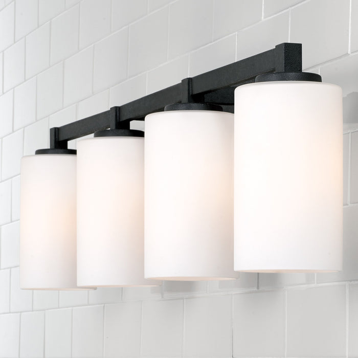 Capital Lighting 119841BI-545 Four Light Vanity, Black Iron