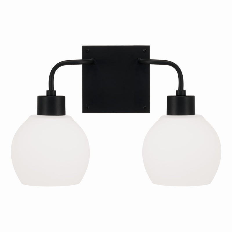 Capital Lighting 120021MB-540 Two Light Vanity, Matte Black